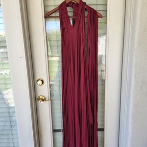Lulu's Tricks of the Trade Burgundy Maxi Dress